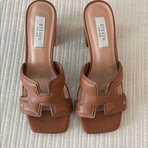 Steven New York H inspired sandals 6 tan